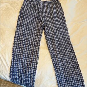 Billabong Blue and White Houndstooth Pants